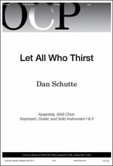 Let All Who Thirst SAB choral sheet music cover